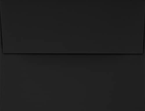 LUXPaper A2 Invitation Envelopes | Peel & Press | 4 3/8" x 5 3/4" | Midnight Black | 80lb. Text | 250 Qty - Image 2