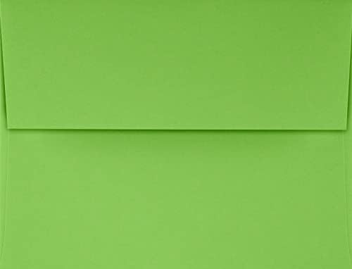 LUXPaper A4 Invitation Envelopes | Peel & Press | 4 1/4" x 6 1/4" | Limelight Green | 80lb. Text | 500 Qty - Image 2