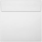 LUXPaper Square Invitation Envelopes | Peel & Press | 6 1/4" x 6 1/4" | Bright White | 70lb. Text | 250 Qty - Image 2