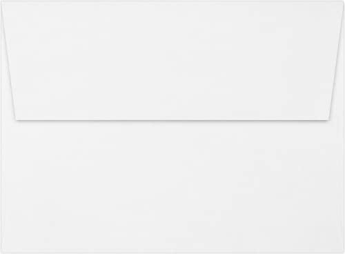 LUXPaper A7 Classic Crest Invitation Envelopes | 5 1/4" x 7 1/4" | Avon Brilliant White | 70lb. Text | 1,000 Qty by LUXPaper