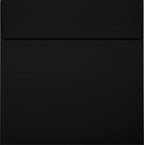 LUXPaper Square Invitation Envelopes | Peel & Press | 6 1/4" x 6 1/4" | Midnight Black | 80lb. Text | 250 Qty - Image 2