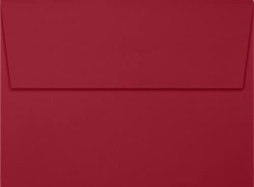 LUXPaper A7 Invitation Envelopes | Peel & Press | 5 1/4" x 7 1/4" | Garnet Red | 80lb. Text | 250 Qty - Image 2