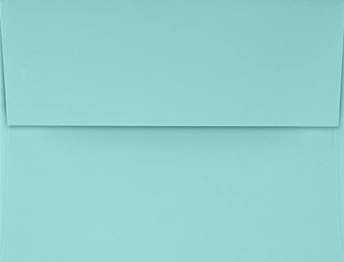 LUXPaper A2 Invitation Envelopes | Peel & Press | 4 3/8" x 5 3/4" | Seafoam Blue | 80lb. Text | 250 Qty - Image 2