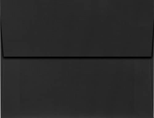 LUXPaper A2 Invitation Envelopes | Peel & Press | 4 3/8" x 5 3/4" | Black Linen | 80lb. Text | 250 Qty - Image 2