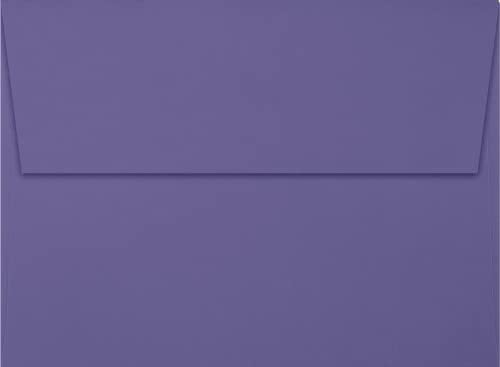 LUXPaper A7 Invitation Envelopes | Peel & Press | 5 1/4" x 7 1/4" | Wisteria Purple | 80lb. Text | 500 Qty - Image 2