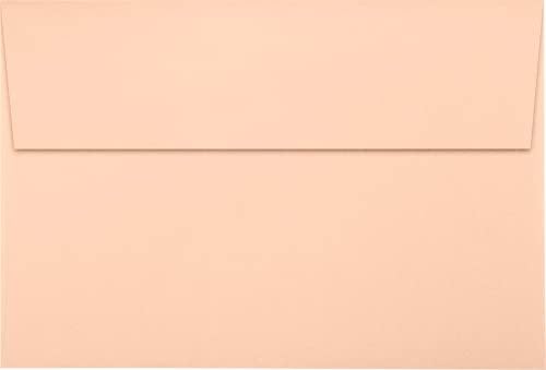 LUXPaper A8 Invitation Envelopes | Peel & Press | 5 1/2" x 8 1/8" | Blush Pink | 80lb. Text | 250 Qty by Envelopes.com