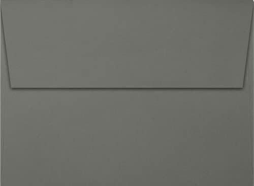 LUXPaper A7 Invitation Envelopes | Peel & Press | 5 1/4" x 7 1/4" | Smoke Gray | 80lb. Text | 250 Qty - Image 2