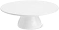 Porcelain Cake Stand, 10 in Round Cake Dessert Display Stands, White by Yedio