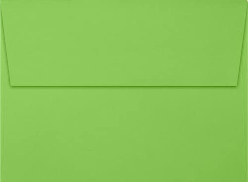 LUXPaper A7 Invitation Envelopes | Peel & Press | 5 1/4" x 7 1/4" | Limelight Green | 80lb. Text | 500 Qty - Image 2