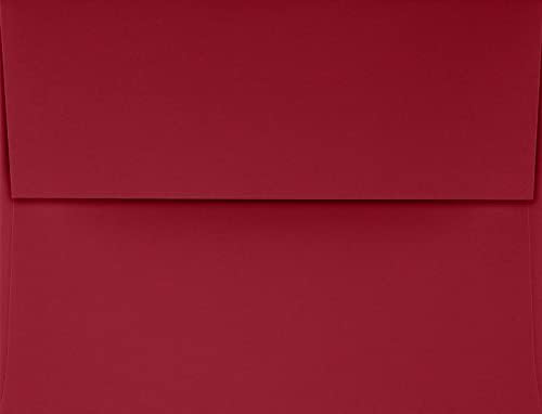 LUXPaper A4 Invitation Envelopes | Peel & Press | 4 1/4" x 6 1/4" | Garnet Red | 80lb. Text | 500 Qty - Image 2