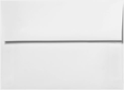 LUXPaper Custom Printed A4 Invitation Envelopes | 50 Qty | Personalized Address in Top Left Corner | 4 1/4" x 6 1/4" | Bright White | 24 lb. Text - Image 2