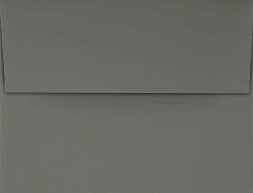 LUXPaper A4 Invitation Envelopes | Peel & Press | 4 1/4" x 6 1/4" | Smoke Gray | 80lb. Text | 1,000 Qty - Image 2