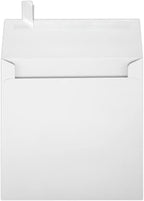 LUXPaper Square Invitation Envelopes | Peel & Press | 6 1/4" x 6 1/4" | Bright White | 70lb. Text | 250 Qty by Envelopes.com