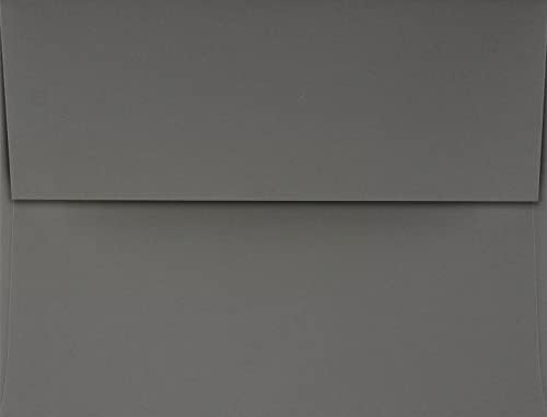 LUXPaper A2 Invitation Envelopes | Peel & Press | 4 3/8" x 5 3/4" | Smoke Gray | 80lb. Text | 250 Qty - Image 2