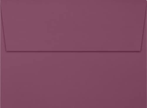 LUXPaper A7 Invitation Envelopes | Peel & Press | 5 1/4" x 7 1/4" | Vintage Plum | 80lb. Text | 1,000 Qty - Image 2