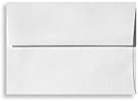 LUXPaper A4 Invitation Envelopes | Peel & Press | 4 1/4" x 6 1/4" | White Linen | 80lb. Text | 500 Qty by LUXPaper