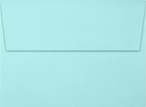 LUXPaper A7 Invitation Envelopes | Peel & Press | 5 1/4" x 7 1/4" | Seafoam Blue | 80lb. Text | 250 Qty - Image 2