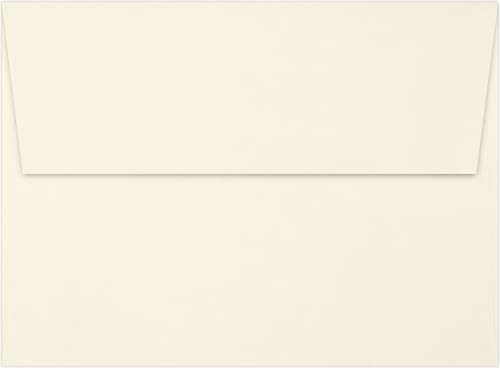 LUXPaper A7 Classic Linen Invitation Envelopes | 5 1/4" x 7 1/4" | Natural White | 70lb. Text | 1,000 Qty by LUXPaper