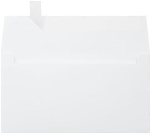 LUXPaper Photo Greeting Invitation Envelopes | 4 3/8" x 8 1/4" | Bright White | 70lb. Text | 500 Qty by LUXPaper
