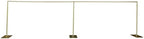10x20ft Backdrop Stand Pipe Kit, Heavy Duty Adjustable Curtain Frame Professional Background Support Telescopic Wall Shelf Photo Stand Kits for Wedding Party Celebration Photography,Gold by MARTEXBUY