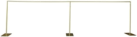 Wedding Arch Backdrop Stand Gold 19.7*9.8FT Adjustable Wedding Arches for Ceremony Metal Balloon Arch Stand Garden Arbor Frame for Wedding Birthday Party Baby Shower Photo Booth Background Decoration - Image 4