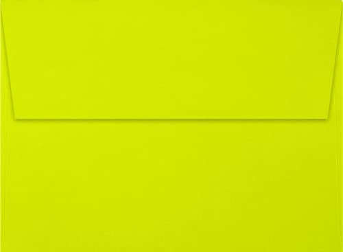 LUXPaper A7 Invitation Envelopes | Peel & Press | 5 1/4" x 7 1/4" | Wasabi Green | 80lb. Text | 500 Qty - Image 2