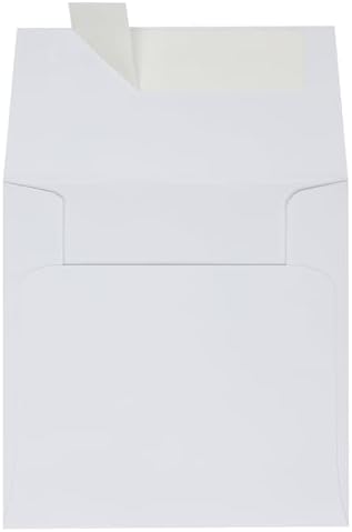 LUXPaper Square Invitation Envelopes | Peel & Press | 4" x 4" | Bright White | 70lb. Text | 500 Qty by LUXPaper