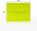 LUXPaper A2 Invitation Envelopes (4 3/8 x 5 3/4) - Wasabi Green (250 Qty.) - Image 3