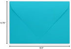 Darling Souvenir A6 Turquoise Invitation Envelopes (4 3/4 x 6 1/2) Euro V-Flap 80 LBS Self-Adhesive Perfect for Weddings, Birthday, Baby Shower,Greeting Cards -Packs & Colours Available - Image 6