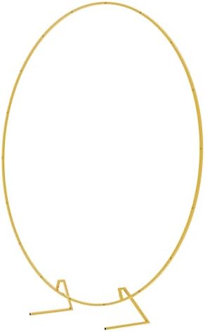 Wokceer Round Backdrop Stand 7.2FT Gold Metal Circle Balloon Arch Frame - Image 2