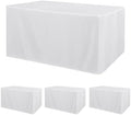Obstal 4 Pack Table Clothes for 4 Foot Rectangle Tables, White by Obstal