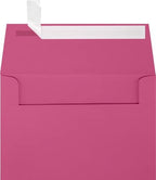 LUXPaper A4 Invitation Envelopes | Peel & Press | 4 1/4" x 6 1/4" | Magenta Pink | 80lb. Text | 500 Qty by LUXPaper