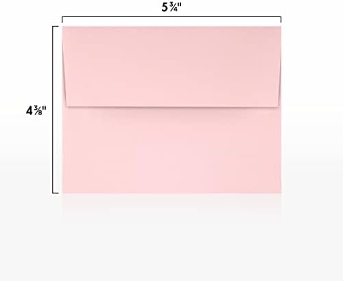 LUXPaper A2 Invitation Envelopes | Peel & Press | 4 3/8" x 5 3/4" | Candy Pink | 80lb. Text | 250 Qty - Image 3