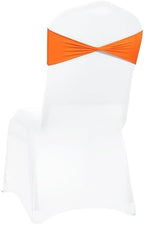 MDS Pack of 75 Spandex Chair Sashes Without Slider Buckles – Orange - Image 5