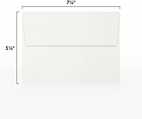 LUXPaper A7 Invitation Envelopes | Peel & Press | 5 1/4" x 7 1/4" | Natural White | 80lb. Text | 100% Cotton | 500 Qty - Image 3