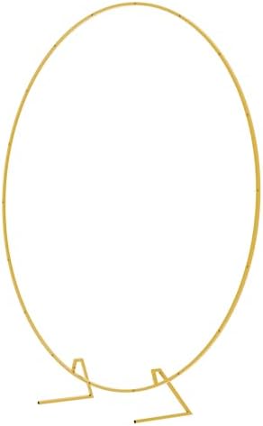Fomcet 7.2ft Round Backdrop Stand Gold Circle Arch Metal Wedding Arch - Image 7