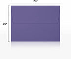 LUXPaper A7 Invitation Envelopes | Peel & Press | 5 1/4" x 7 1/4" | Wisteria Purple | 80lb. Text | 500 Qty - Image 3