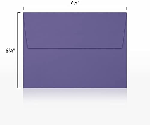 LUXPaper A7 Invitation Envelopes | Peel & Press | 5 1/4" x 7 1/4" | Wisteria Purple | 80lb. Text | 250 Qty - Image 3