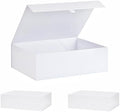 Extra Large White Gift Box 3 Pack 16.5x14x5.5 Inches,Gift Boxs for Presents with Lid Magnetic Closure Collapsible,Bridesmaid Proposal Box,Birthday, Christmas,for Clothes and Large Gifts by PLINJOY