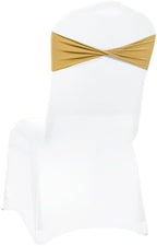 MDS Pack of 150 Spandex Chair Sashes Without Slider Buckles – Gold - Image 5