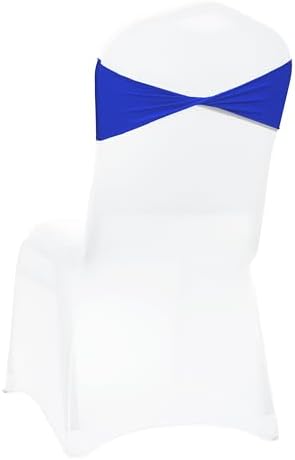 MDS Pack of 150 Spandex Chair Sashes Without Slider Buckles – Royal Blue - Image 5