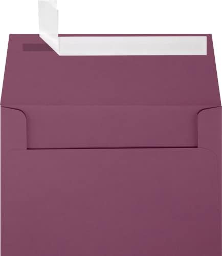 LUXPaper A4 Invitation Envelopes | Peel & Press | 4 1/4" x 6 1/4" | Vintage Plum | 80lb. Text | 1,000 Qty by LUXPaper