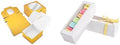 NPLUX Bundle of Gold Bakery Boxes and White Macaron Boxes for Birthday Baby Shower Party by NPLUX