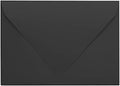Darling Souvenir A6 Black Invitation Envelopes (4 3/4 x 6 1/2) Euro V-Flap 80 LBS Self-Adhesive Perfect for Weddings, Birthday, Baby Shower,Greeting Cards -Packs & Colours Available by DarlingSouvenirMADEWITHLOVE