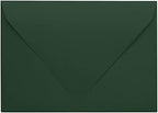 Darling Souvenir A6 Dark-Green Invitation Envelopes (4 3/4 x 6 1/2) Euro V-Flap 80 LBS Self-Adhesive Perfect for Weddings, Birthday, Baby Shower,Greeting Cards -Packs & Colours Available by DarlingSouvenirMADEWITHLOVE