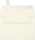 LUXPaper A4 Invitation Envelopes | Peel & Press | 4 1/4" x 6 1/4" | Natural | 80lb. Text | 30% Recycled | 1,000 Qty by LUXPaper
