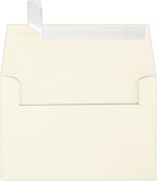 LUXPaper A4 Invitation Envelopes | Peel & Press | 4 1/4" x 6 1/4" | Natural | 80lb. Text | 30% Recycled | 1,000 Qty by LUXPaper