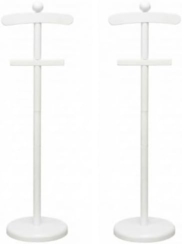 Bucherry 2 Pack Baby Clothes Display Baby Shower Clothes Stand Rack, White by Bucherry