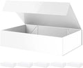 PACKHOME 6 Extra Large White Gift Boxes 17.5x11.3x4.3in with Magnetic Lids by PACKHOME