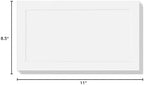 White Embossed Cover Stock Folded Place Cards, 100 Pack - Image 4